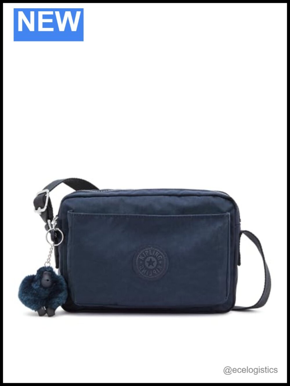 Lightweight Nylon Crossbody Bag with Multiple Pockets Adjustable Strap